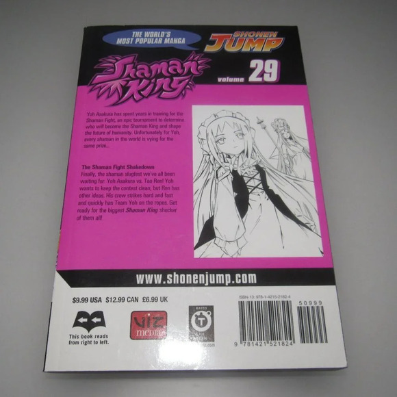 Hiroyuki Takei SHAMAN KING Shohen Jump Manga Vol 29~Rated Teen - Picture 2 of 3